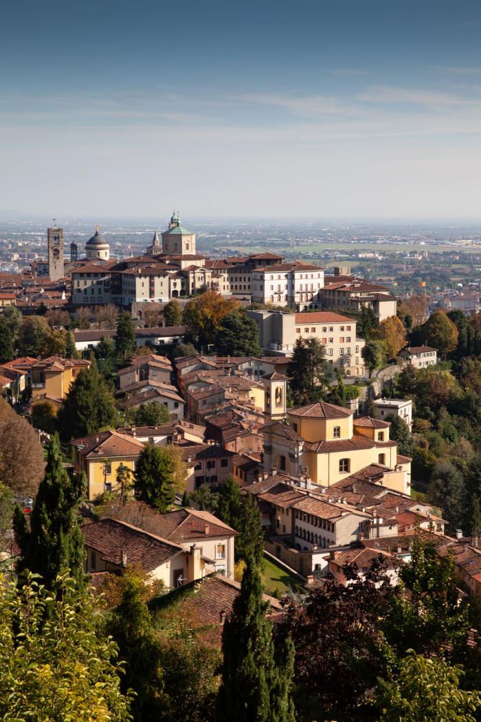 Overview of Bergamo city where UniBg is located